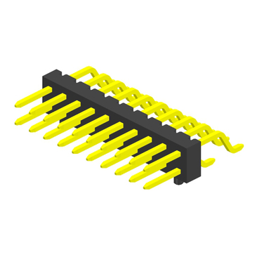 2.0mm pitch double row right angle SMT pin header