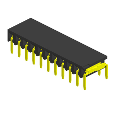 2.54mm single row side entry right angle female header