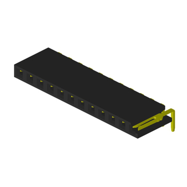 2.54mm single row right angle female header pin4-6