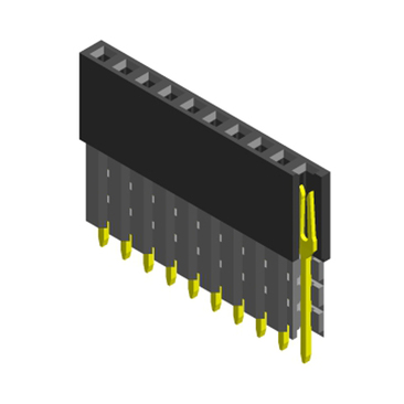 2.54mm single row elevated PC104